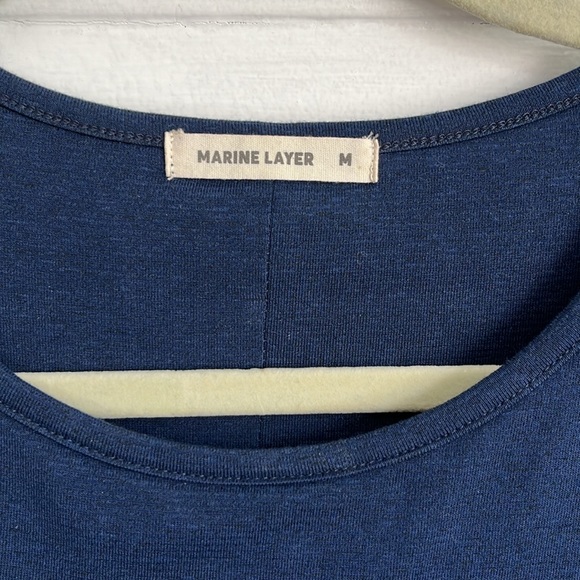 MARINE LAYER Lexi Longsleeve Midi Dress in Twilight - Picture 6 of 10